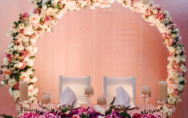 Wedding stage decoration